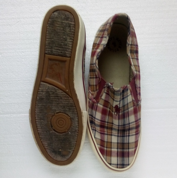 Ralph Lauren Polo Mansheim Canvas Slip On Sneakers Shoes Men's 11D Multicolor - Picture 12 of 14